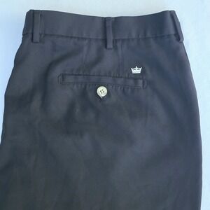 Peter Millar Crown Sport Men Black 8" Inseam Golf Shorts Performance‎ Size 40